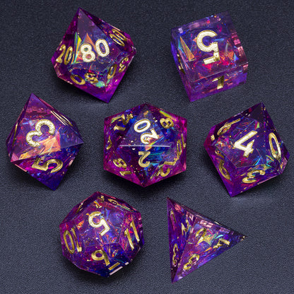 Astral Projection: Handcrafted Resin TTRPG Dice Set - Drakmore Dice