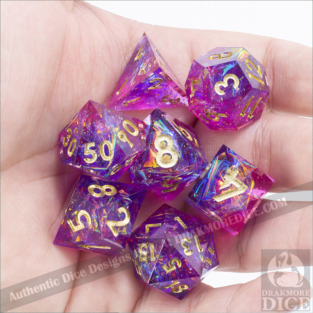 Astral Projection: Handcrafted Resin TTRPG Dice Set - Drakmore Dice