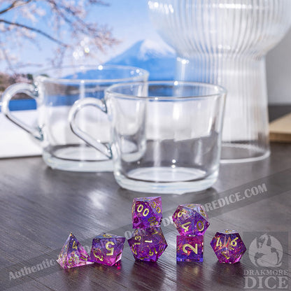 Astral Projection: Handcrafted Resin TTRPG Dice Set - Drakmore Dice