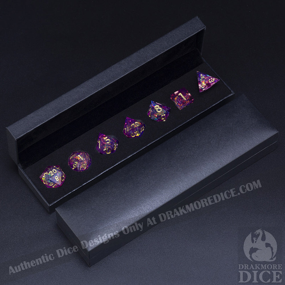 Astral Projection: Handcrafted Resin TTRPG Dice Set - Drakmore Dice