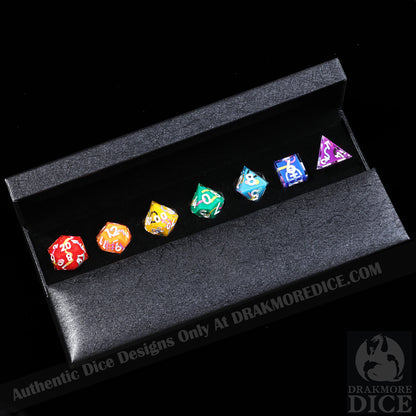 Carnival Chaos: Handcrafted Resin TTRPG Dice Set - Drakmore Dice