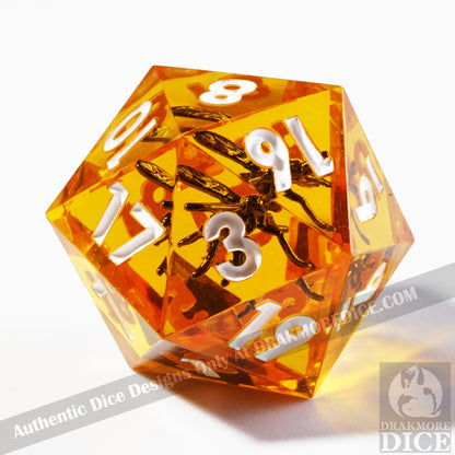 King of the Swarm: 3D Handcrafted Resin TTRPG Dice Set - Drakmore Dice