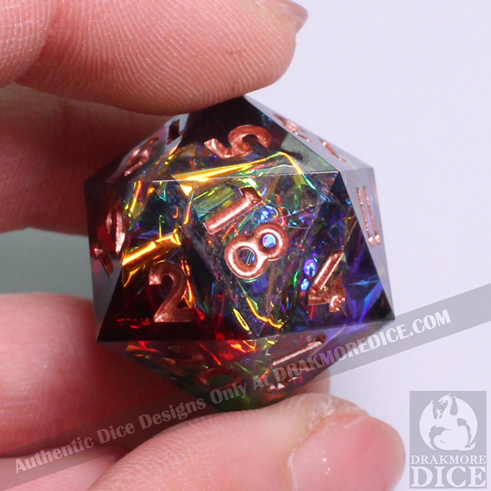 Arcane Skies: Handcrafted Resin TTRPG Dice Set - Drakmore Dice