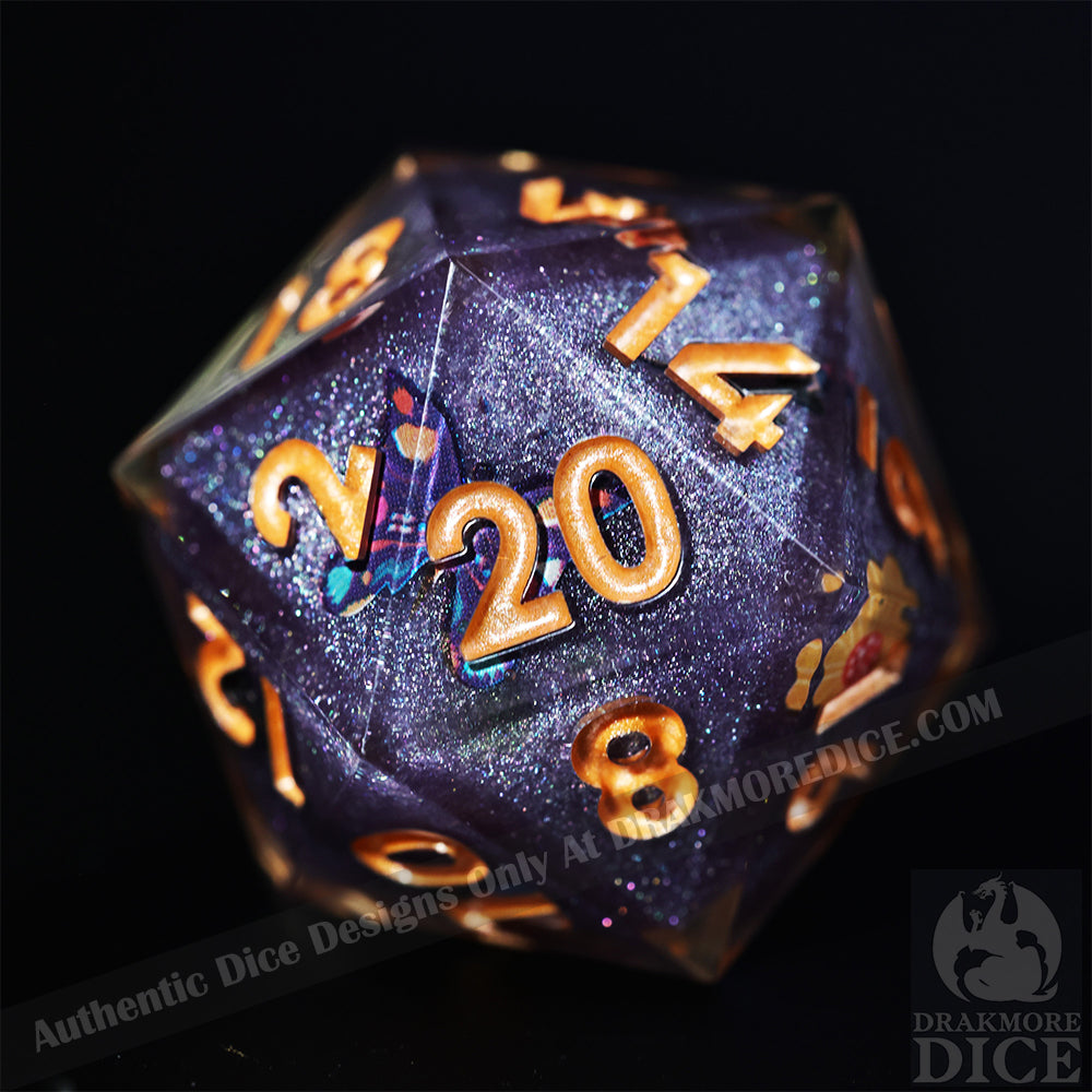 Butterfly Effect: Handcrafted Resin TTRPG Dice Set - Drakmore Dice