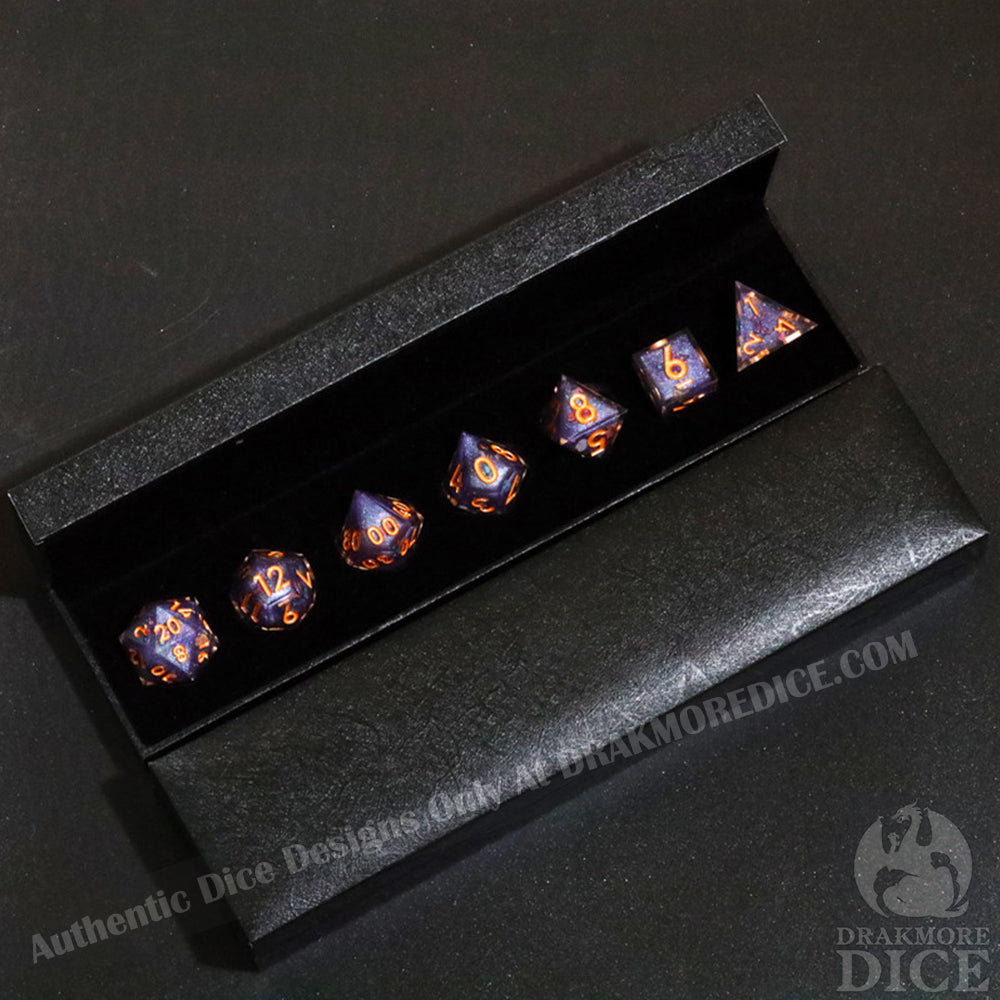 Butterfly Effect: Handcrafted Resin TTRPG Dice Set - Drakmore Dice