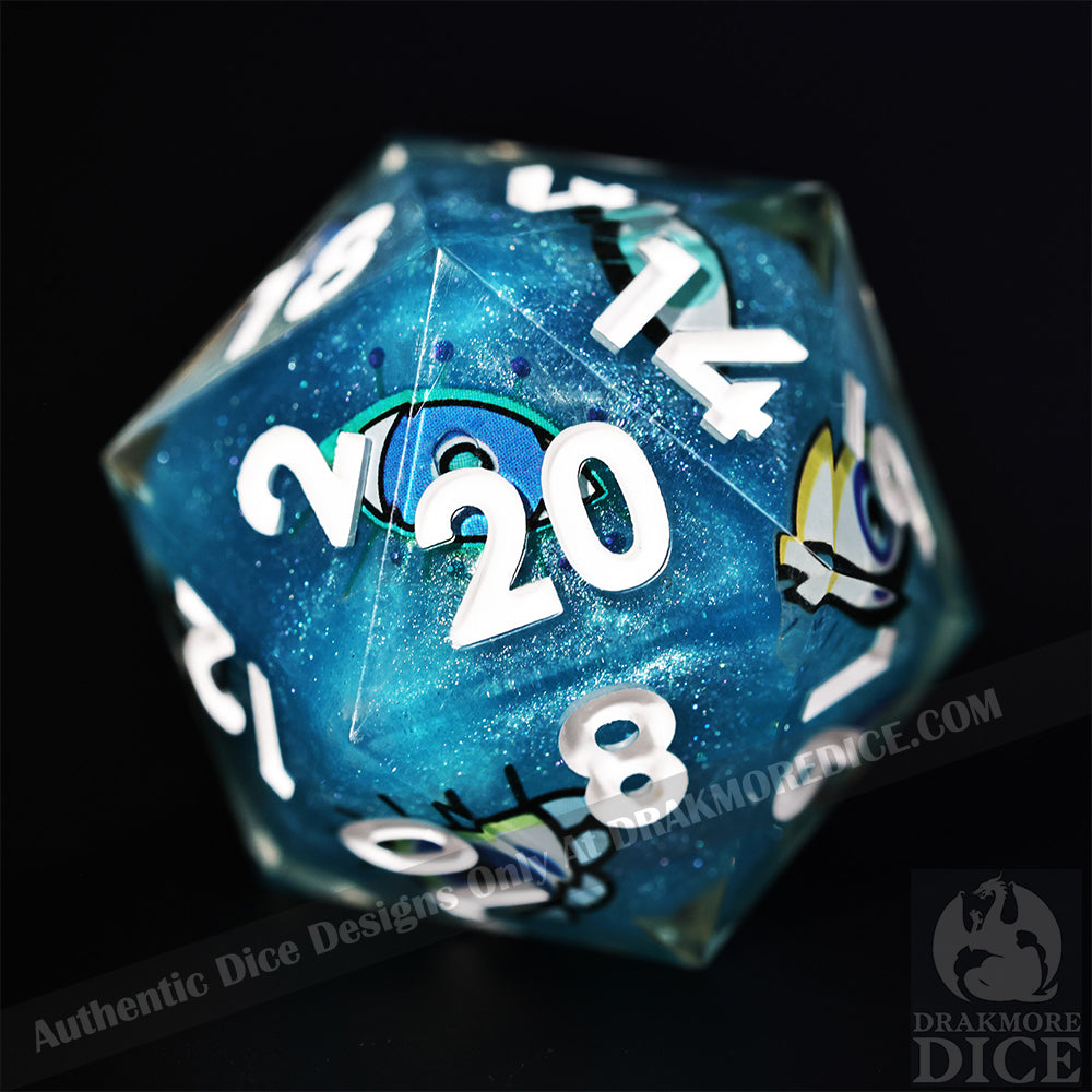 Eyes of Truth: Handcrafted Resin TTRPG Dice Set - Drakmore Dice