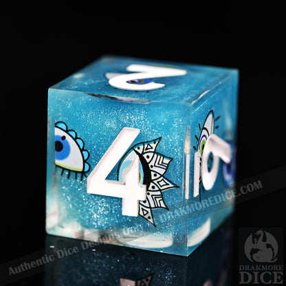 Eyes of Truth: Handcrafted Resin TTRPG Dice Set - Drakmore Dice