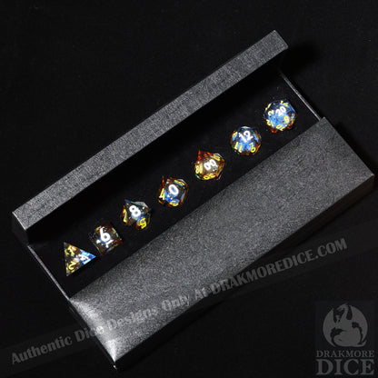 Shatter the Void: Handcrafted Resin TTRPG Dice Set - Drakmore Dice