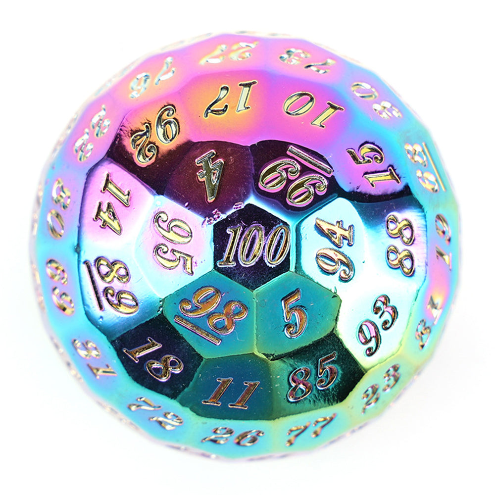 Colossus Judgement - Multicolor Edition: Premium Metal D100 TTRPG Dice - Drakmore Dice