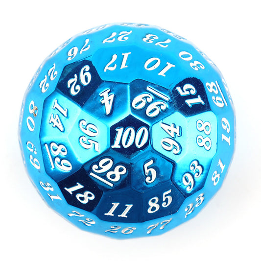 Colossus Judgement - Blue Edition: Premium Metal D100 TTRPG Dice - Drakmore Dice