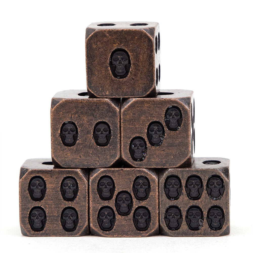 Tarnished Relics - Weathered Copper Edition: Premium Metal TTRPG Dice Set - Drakmore Dice