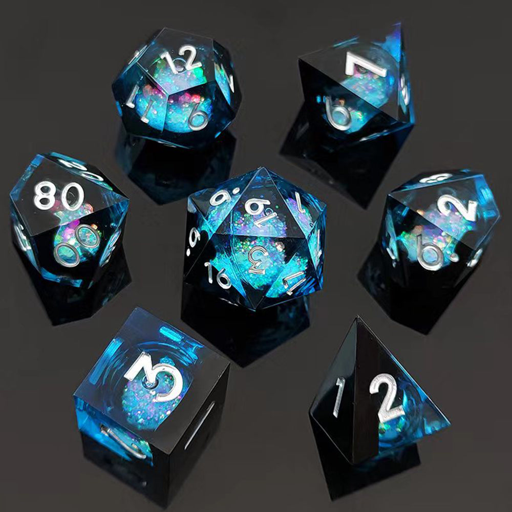 Deep Sea Enigma: Handcrafted Resin TTRPG Dice Set - Drakmore Dice