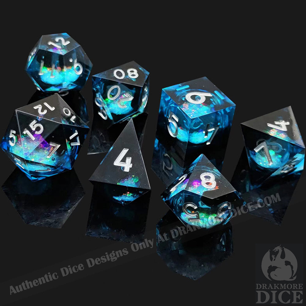 Deep Sea Enigma: Handcrafted Resin TTRPG Dice Set - Drakmore Dice